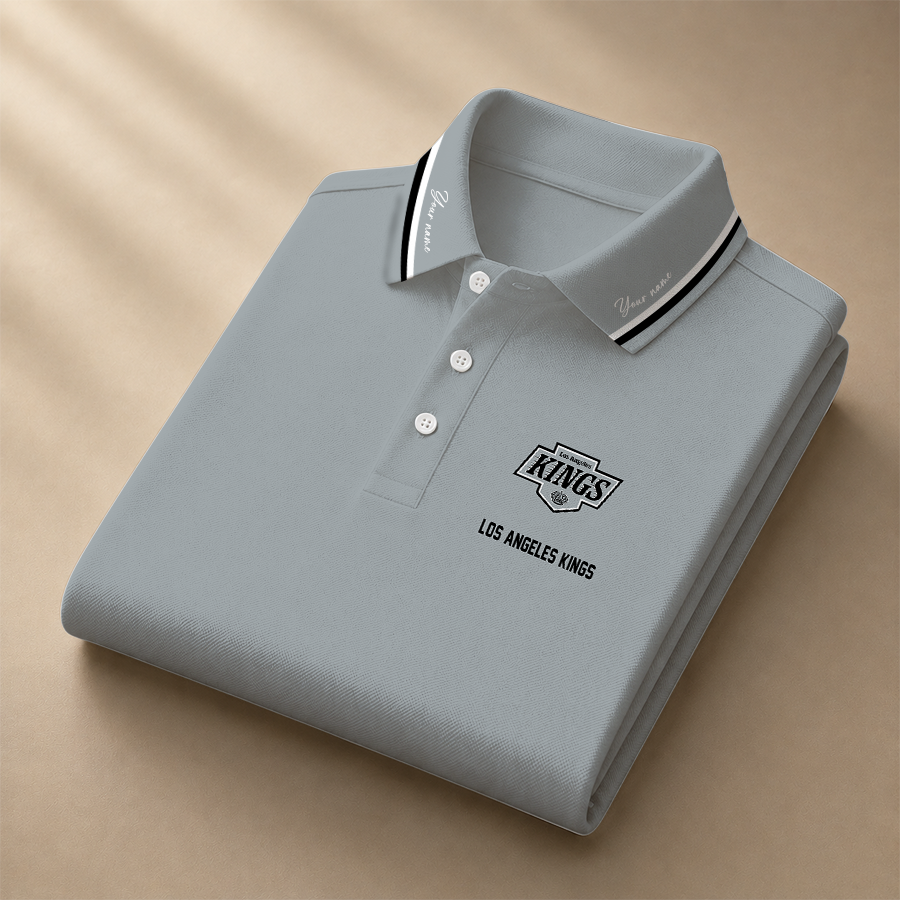 [SUPER SALE] NEW CUSTOMIZED NHL16 LAK LOS ANGELES KINGS POLO SHIRT