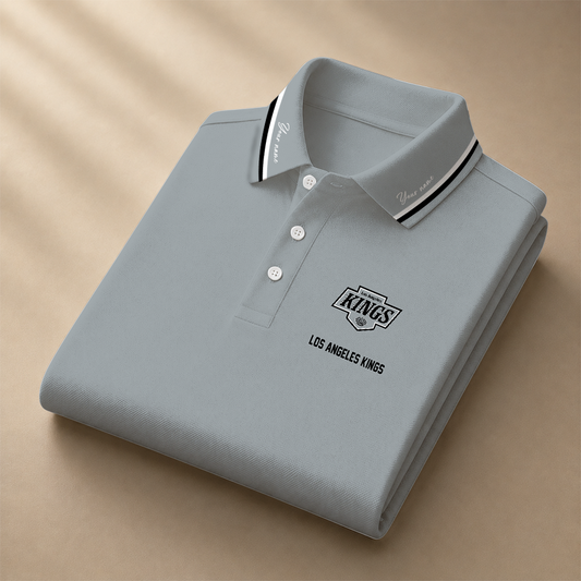 [SUPER SALE] NEW CUSTOMIZED NHL16 LAK LOS ANGELES KINGS POLO SHIRT