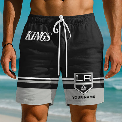EXCLUSIVE EDITION - NEW CUSTOMIZED NHL16 LAK LOS ANGELES KINGS SHORT PANTS