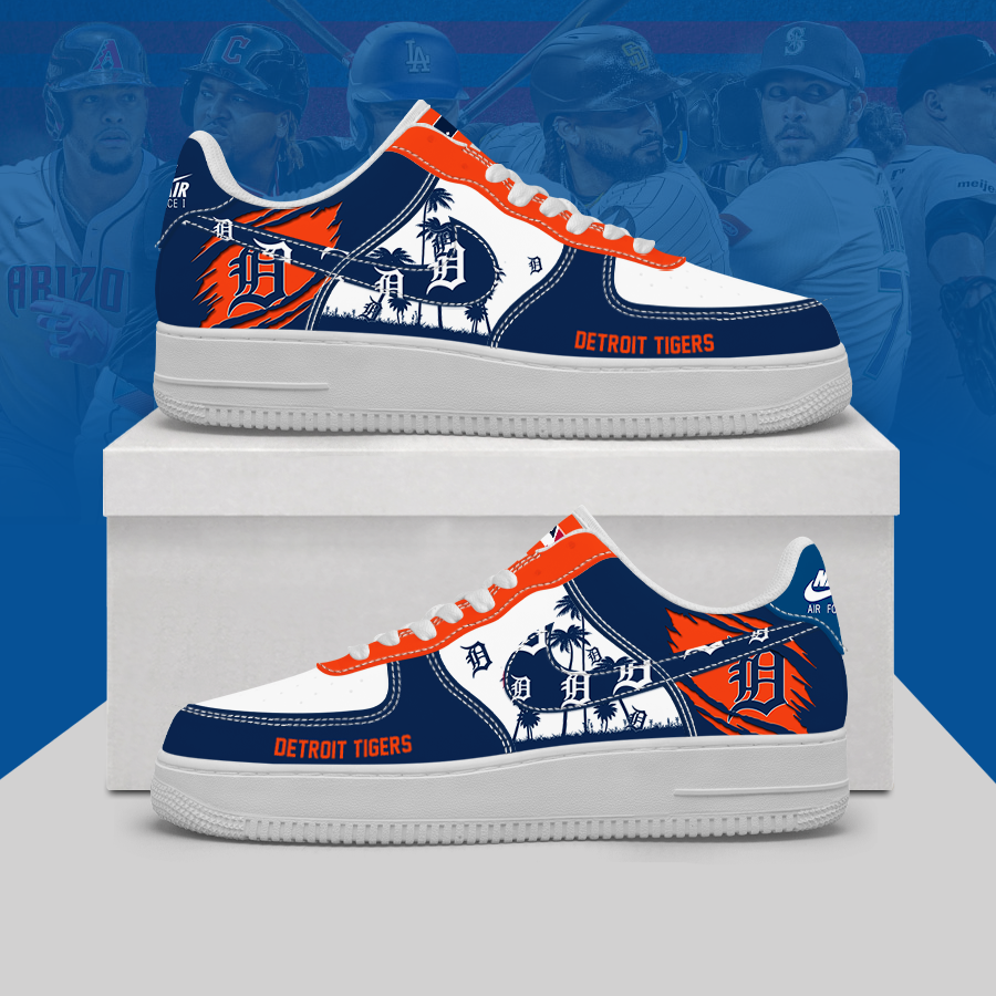 [FLASH SALE] NEW CUSTOMIZED MLB16 DTS DETROIT TIGERS AF1 SHOES
