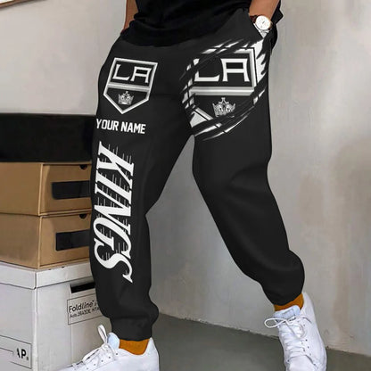 ELITE EDITION - NEW CUSTOMIZED NHL16 LAK LOS ANGELES KINGS SWEATPANTS