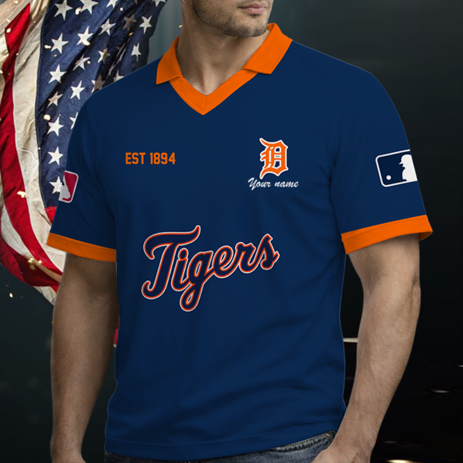 [FLASH SALE] NEW CUSTOMIZED MLB16 DTS DETROIT TIGERS POLO SHIRT