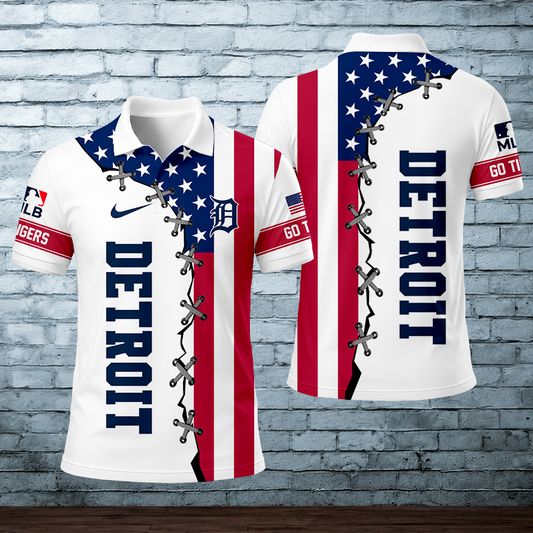 LIMITED EDITION - NEW CUSTOMIZED MLB16 DTS DETROIT TIGERS POLO SHIRT