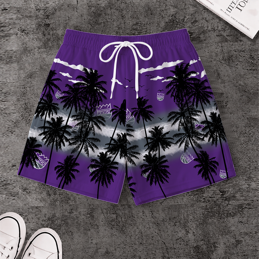 LIMITED EDITION - NEW CUSTOMIZED NBA16 SKI SACRAMENTO KINGS SHORT PANTS
