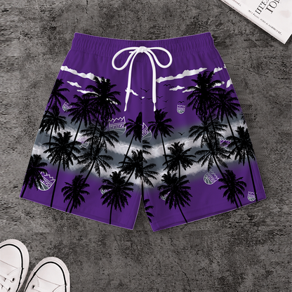 LIMITED EDITION - NEW CUSTOMIZED NBA16 SKI SACRAMENTO KINGS SHORT PANTS