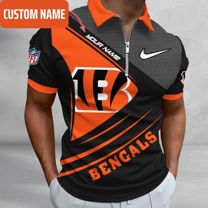 VIRAL EDITION - NEW CUSTOMIZED NFL16 CCB CINCINNATI BENGALS POLO SHIRT, ZIP POLO SHIRT & T-SHIRTS