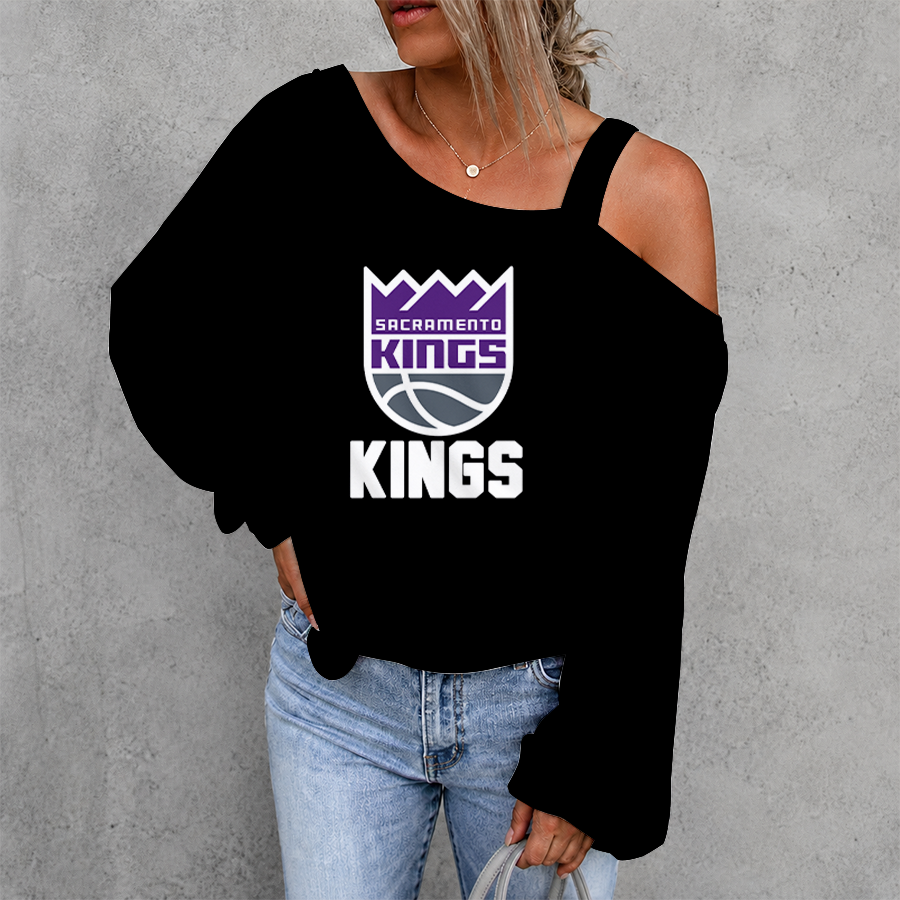 [HOT DEAL] NEW CUSTOMIZED NBA16 SKI SACRAMENTO KINGS DROP SHOULDER SWEATSHIRT