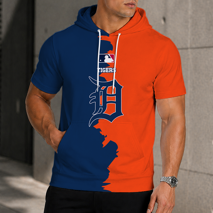LIMITED EDITION - NEW CUSTOMIZED MLB16 DTS DETROIT TIGERS SHORT SLEEVE HOODIE