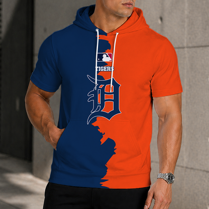 LIMITED EDITION - NEW CUSTOMIZED MLB16 DTS DETROIT TIGERS SHORT SLEEVE HOODIE