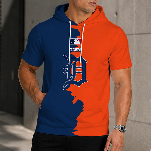 LIMITED EDITION - NEW CUSTOMIZED MLB16 DTS DETROIT TIGERS SHORT SLEEVE HOODIE