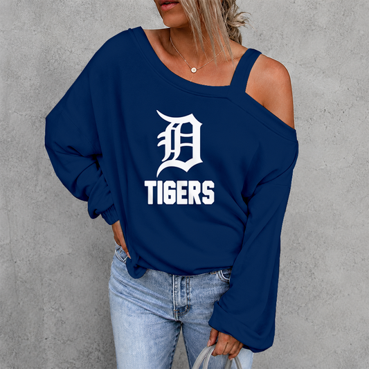 [FLASH SALE] NEW CUSTOMIZED MLB16 DTS DETROIT TIGERS DROP SHOULDER SWEATSHIRT
