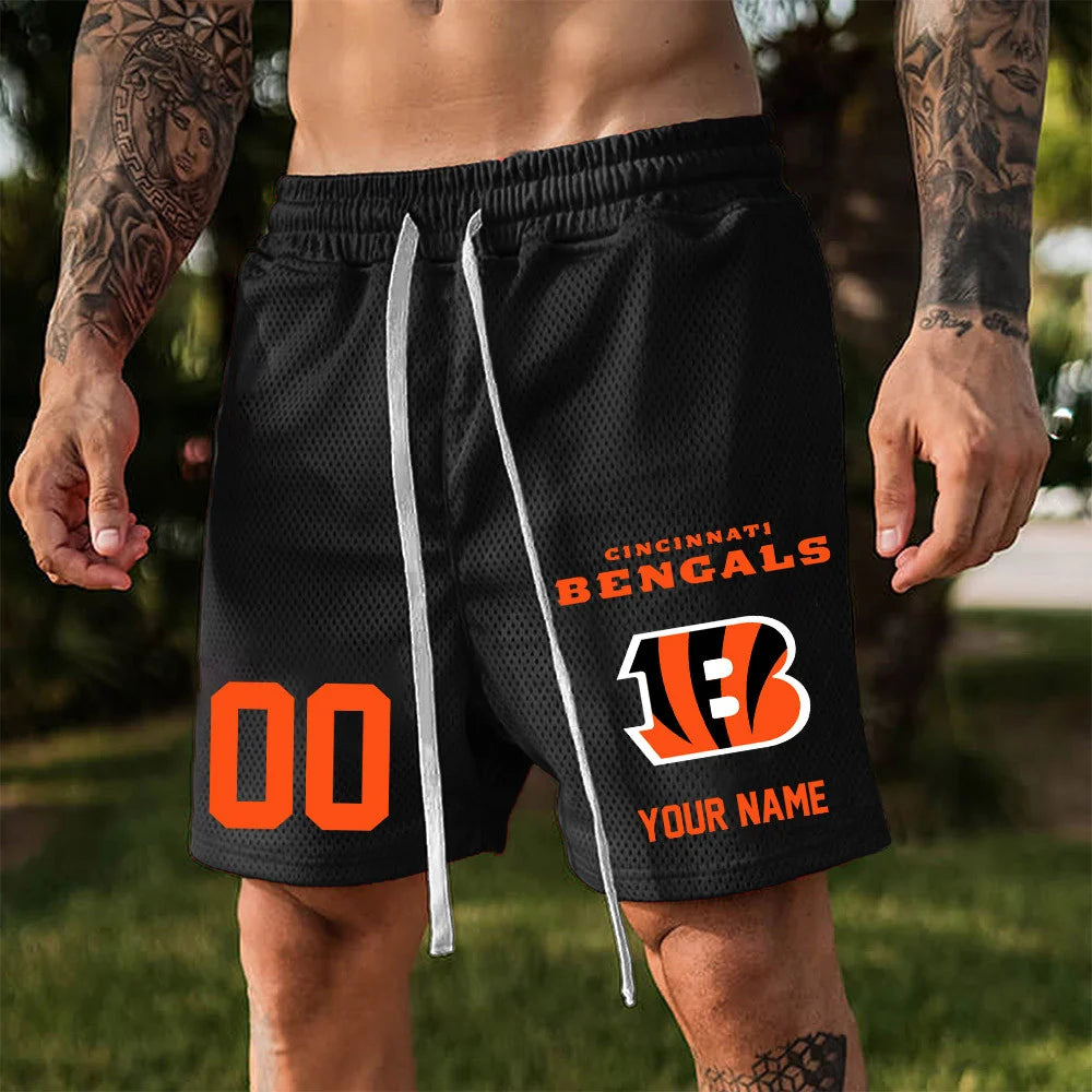 ELITE EDITION - NEW CUSTOMIZED NFL16 CCB CINCINNATI BENGALS SHORT PANTS