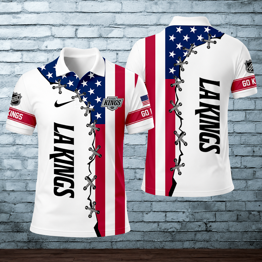 LIMITED EDITION - NEW CUSTOMIZED NHL16 LAK LOS ANGELES KINGS POLO SHIRT