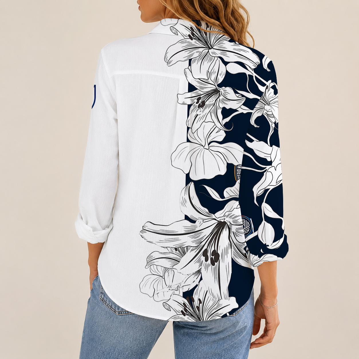[FAN EXCLUSIVE] NEW CUSTOMIZED MLS16 SDF SAN DIEGO FC WOMEN CASUAL SHIRT