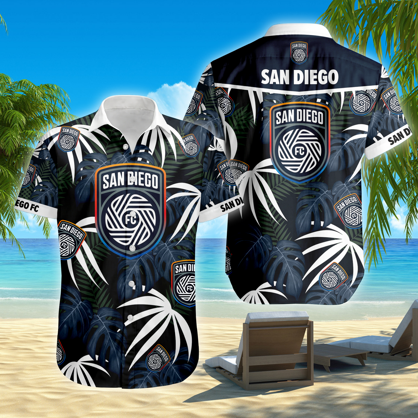 ENDING TODAY - NEW CUSTOMIZED MLS16 SDF SAN DIEGO FC UNISEX HAWAIIAN SHIRT