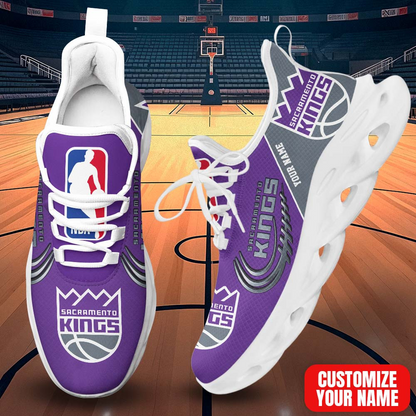 LIMITED EDITION - NEW CUSTOMIZED NBA16 SKI SACRAMENTO KINGS PREMIUM CLUNKY SNEAKERS