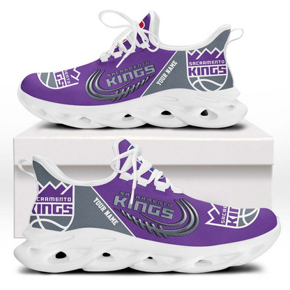 LIMITED EDITION - NEW CUSTOMIZED NBA16 SKI SACRAMENTO KINGS PREMIUM CLUNKY SNEAKERS