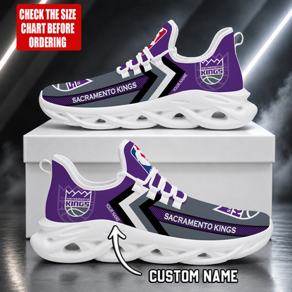 FINAL SALE - NEW CUSTOMIZED NBA16 SKI SACRAMENTO KINGS MAX SOUL SHOES