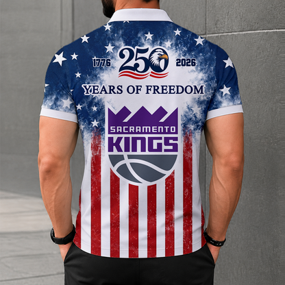 LIMITED EDITION - NEW CUSTOMIZED NBA16 SKI SACRAMENTO KINGS POLO SHIRT, ZIP POLO SHIRT & T-SHIRTS