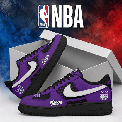 LIMITED EDITION - NEW CUSTOMIZED NBA16 SKI SACRAMENTO KINGS AF1 SHOES