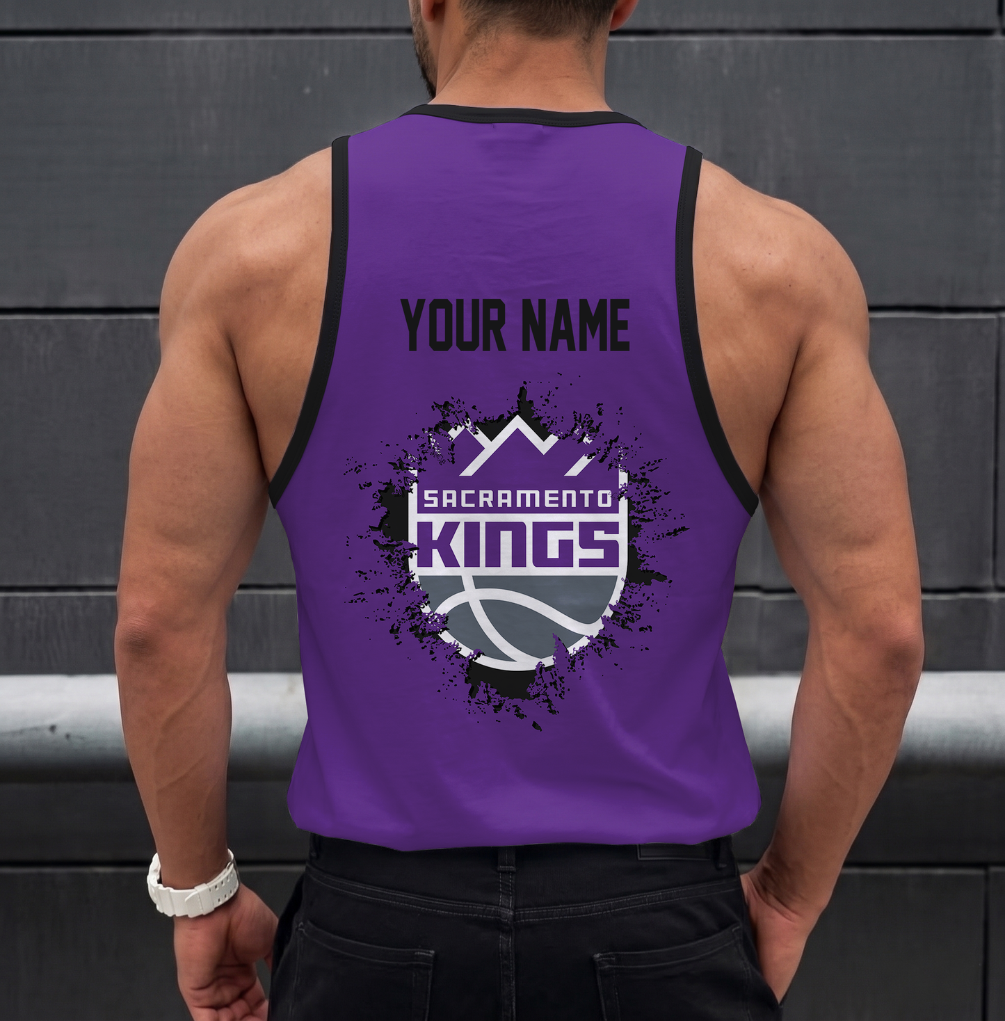 ELITE EDITION - NEW CUSTOMIZED NBA16 SKI SACRAMENTO KINGS UNISEX TANK TOP