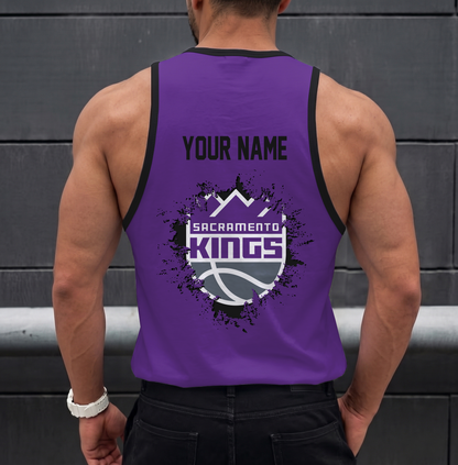ELITE EDITION - NEW CUSTOMIZED NBA16 SKI SACRAMENTO KINGS UNISEX TANK TOP