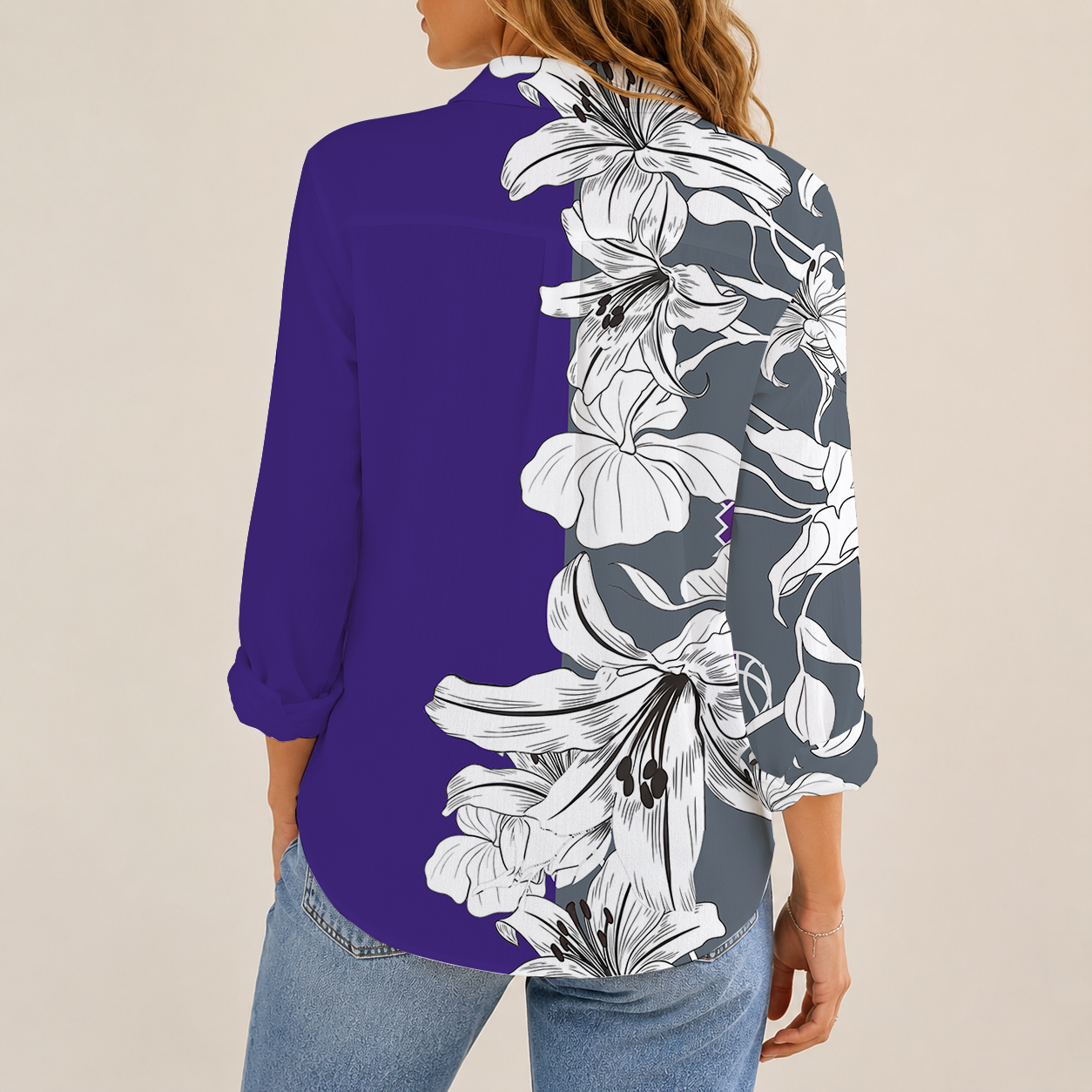 [HOT DEAL] NEW CUSTOMIZED NBA16 SKI SACRAMENTO KINGS WOMEN CASUAL SHIRT FOR FAN