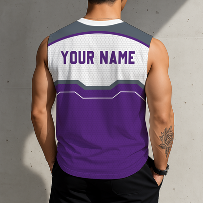 LIMITED EDITION - NEW CUSTOMIZED NBA16 SKI SACRAMENTO KINGS MEN'S TANK TOP