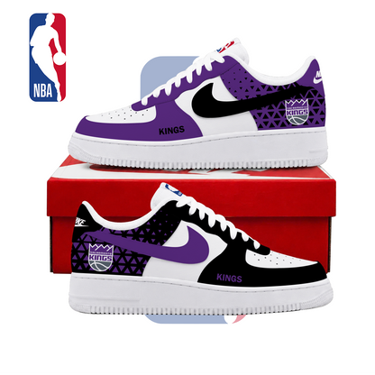 LIMITED EDITION - NEW CUSTOMIZED NBA16 SKI SACRAMENTO KINGS AF1 SHOES