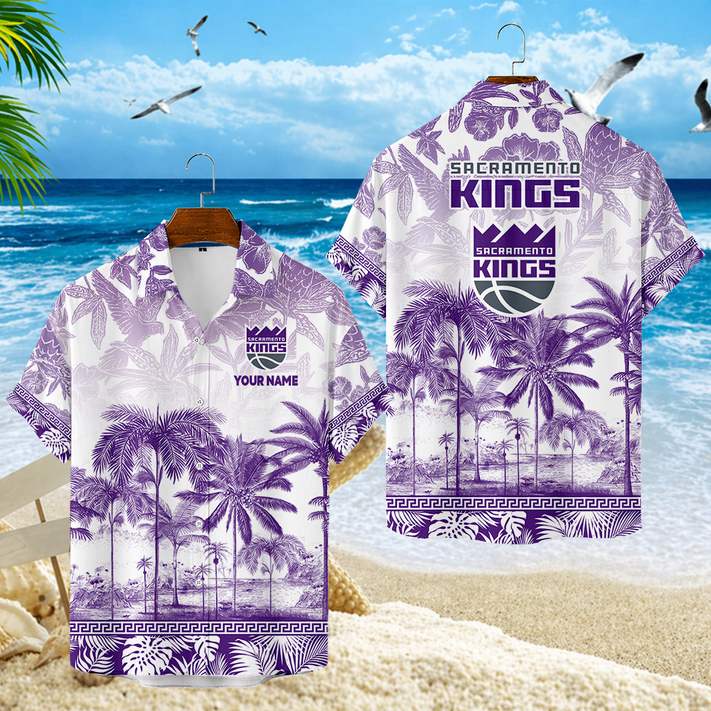 FINAL CLEARANCE - NEW CUSTOMIZED NBA16 SKI SACRAMENTO KINGS UNISEX HAWAIIAN SHIRT