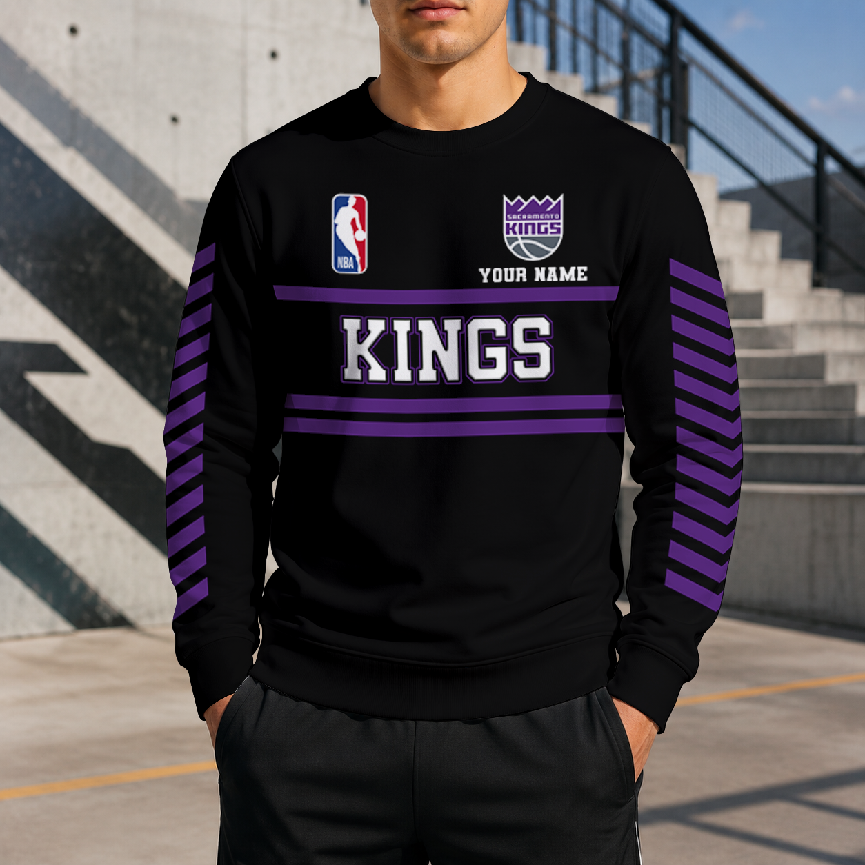 LIMITED EDITION - NEW CUSTOMIZED NBA16 SKI SACRAMENTO KINGS UNISEX SWEATSHIRT
