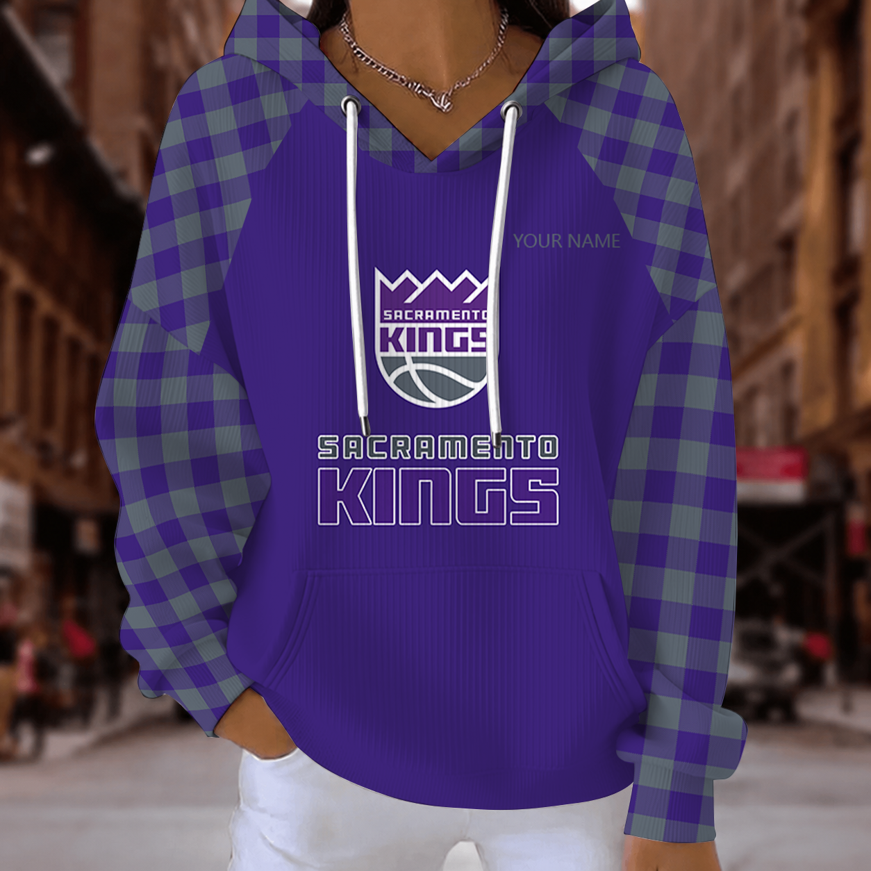 [HOT DEAL] NEW CUSTOMIZED NBA16 SKI SACRAMENTO KINGS  RIBBED HOODIE & SWEATSHIRT
