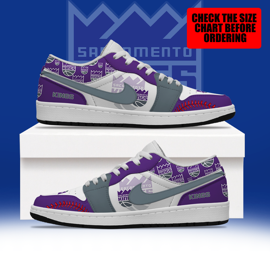 [HOT DEAL] NEW CUSTOMIZED NBA16 SKI SACRAMENTO KINGS AIR JORDAN LOW SHOES