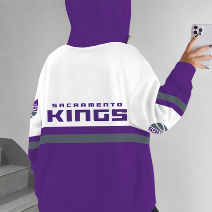 [HOT DEAL] NEW CUSTOMIZED NBA16 SKI SACRAMENTO KINGS ZIP HOODIE
