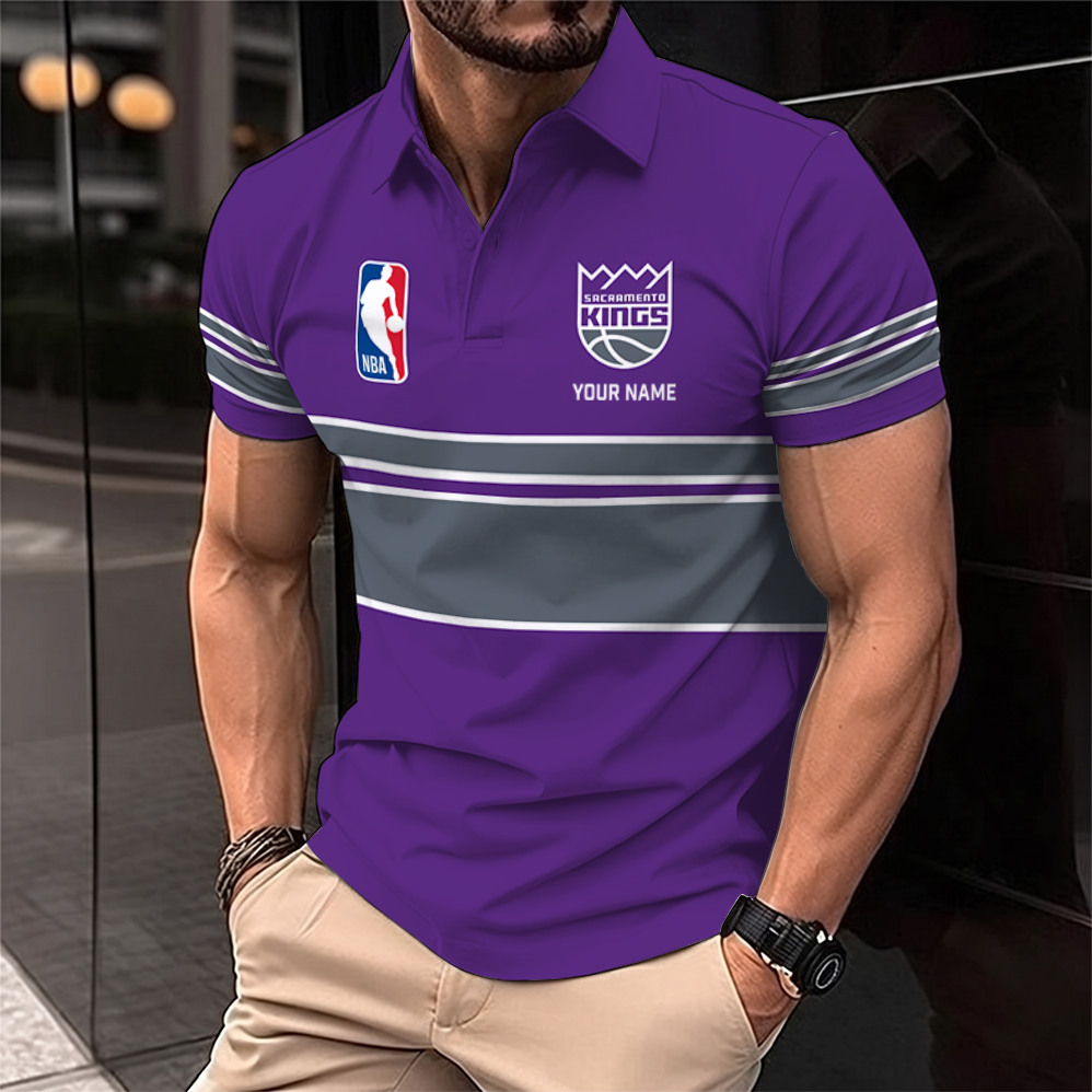 [HOT DEAL] NEW CUSTOMIZED NBA16 SKI SACRAMENTO KINGS POLO SHIRT