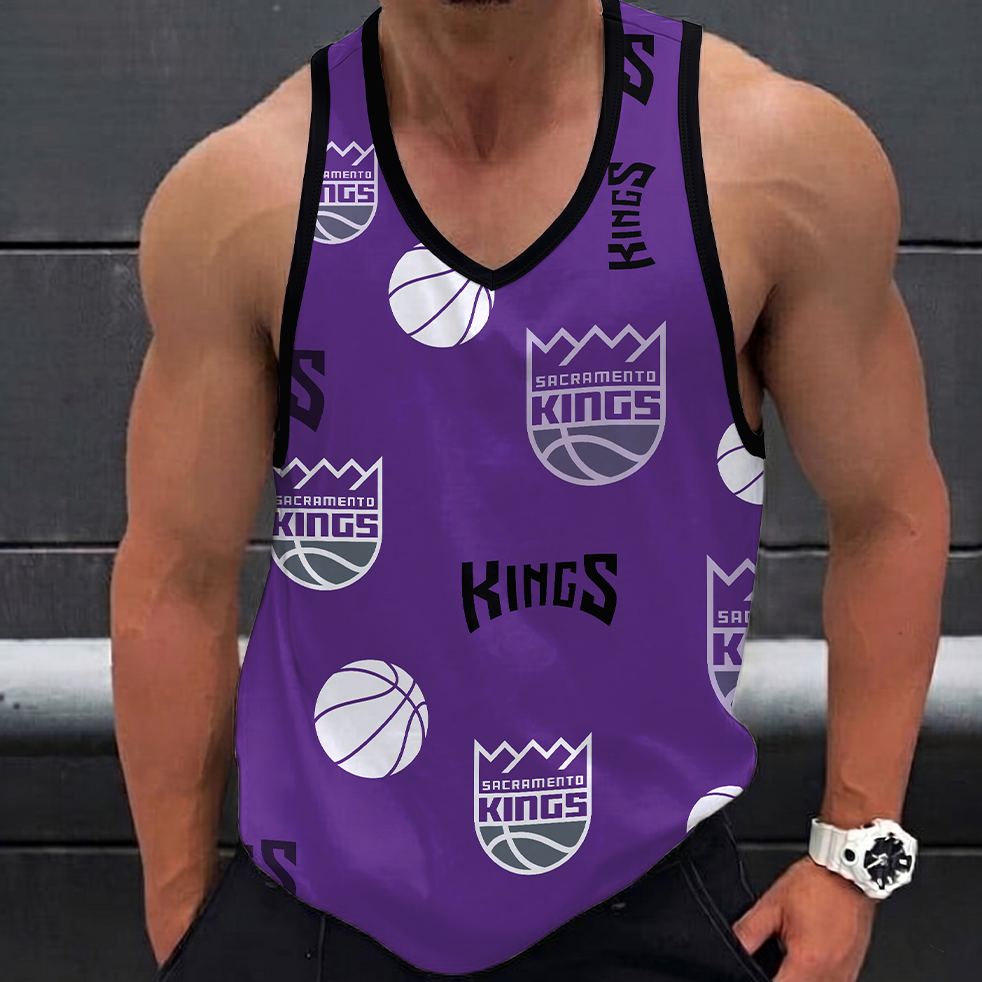 LIMITED EDITION - NEW CUSTOMIZED NBA16 SKI SACRAMENTO KINGS UNISEX TANK TOP