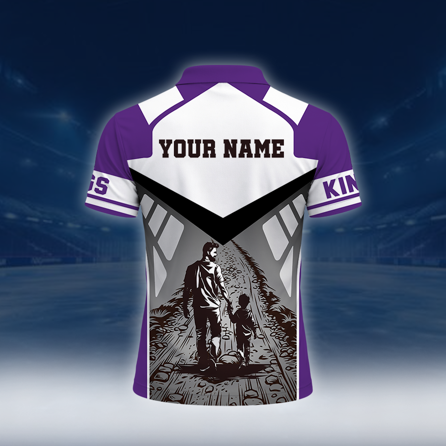 LIMITED EDITION - NEW CUSTOMIZED NBA16 SKI SACRAMENTO KINGS POLO SHIRT