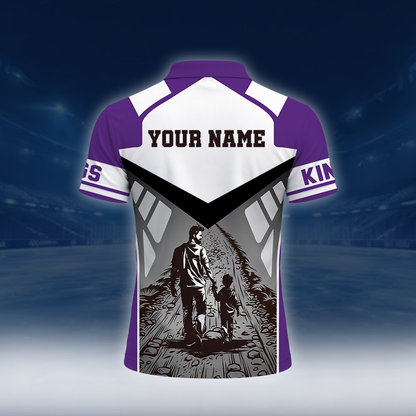 LIMITED EDITION - NEW CUSTOMIZED NBA16 SKI SACRAMENTO KINGS POLO SHIRT