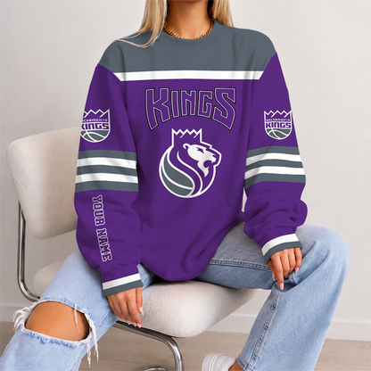 [HOT DEAL] NEW CUSTOMIZED NBA16 SKI SACRAMENTO KINGS UNISEX SWEATSHIRT