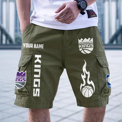 [HOT DEAL] NEW CUSTOMIZED NBA16 SKI SACRAMENTO KINGS CARGO SHORTS