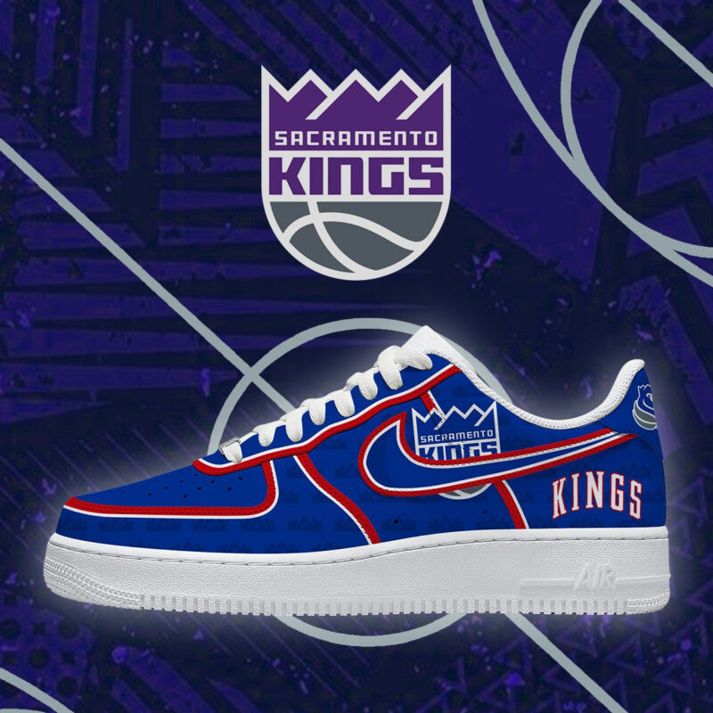 LIMITED EDITION - NEW CUSTOMIZED NBA16 SKI SACRAMENTO KINGS AF1 SHOES