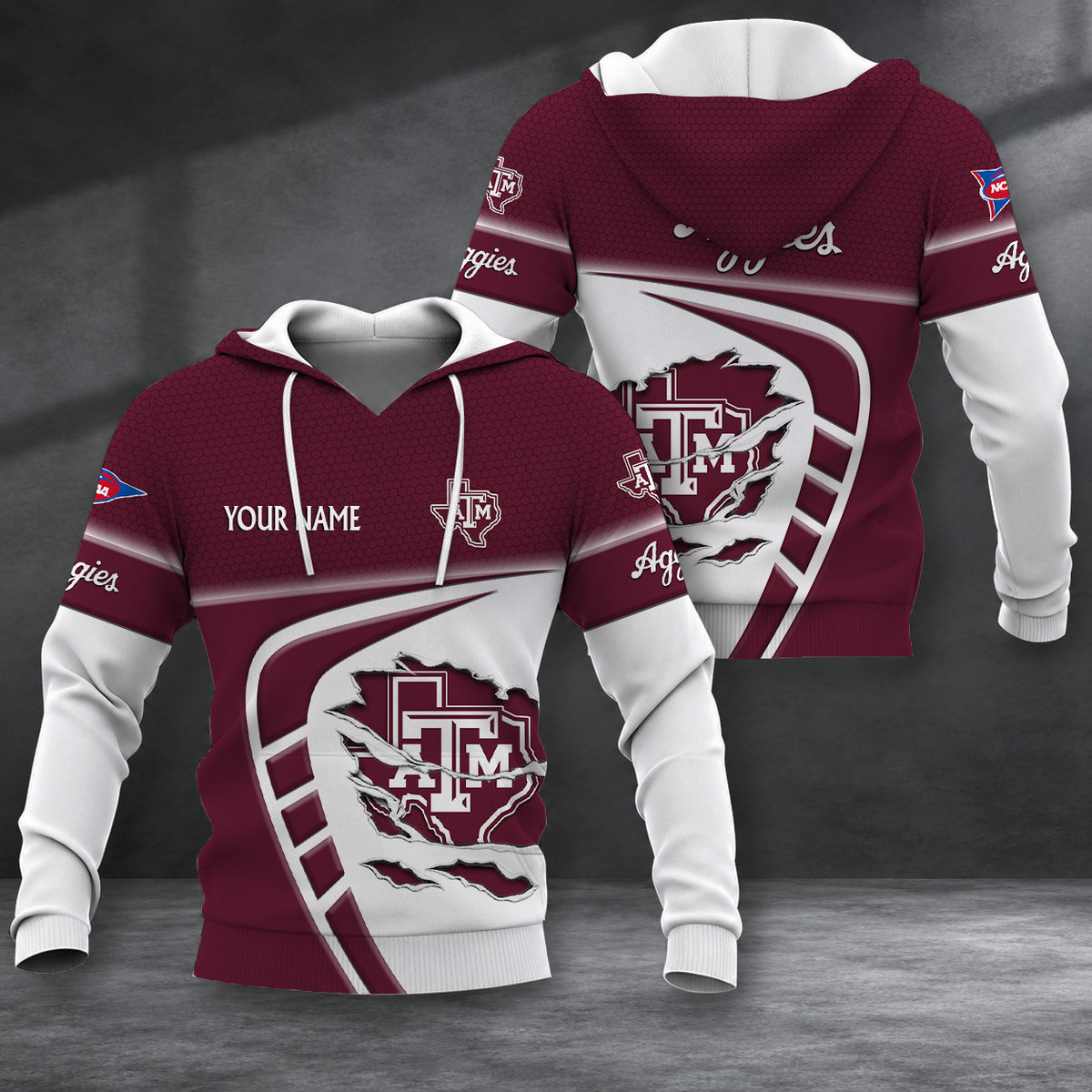ELITE EDITION - NEW CUSTOMIZED NCAA FBS16 TAA TEXAS A&M AGGIES HOODIE, ZIP HOODIE, T-SHIRT, POLO SHIRT, ZIP POLO SHIRT & SWEATSHIRT
