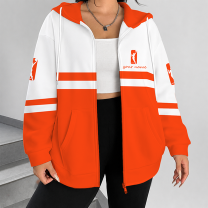 [FAN FAVORITE] NEW CUSTOMIZED WNBA16 WOMEN'S NATIONAL BASKETBALL ASSOCIATION ZIP HOODIE