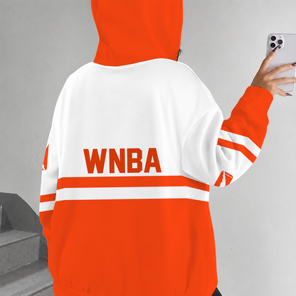 [FAN FAVORITE] NEW CUSTOMIZED WNBA16 WOMEN'S NATIONAL BASKETBALL ASSOCIATION ZIP HOODIE