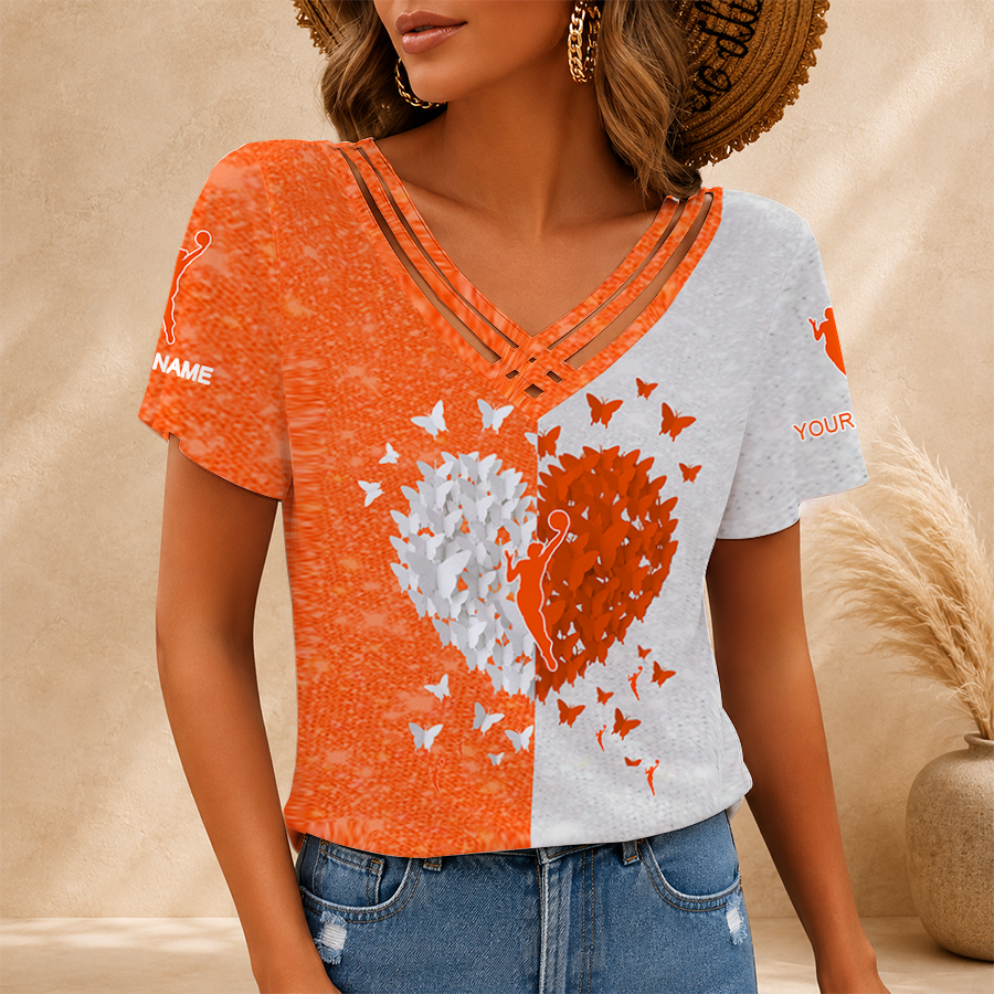 LIMITED EDITION - NEW CUSTOMIZED WNBA16 WOMEN'S NATIONAL BASKETBALL ASSOCIATION V-NECK SHIRT