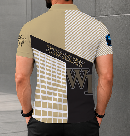 LIMITED EDITION - NEW CUSTOMIZED NCAA CFH16 WFD WAKE FOREST DEMON DEACONS POLO SHIRT