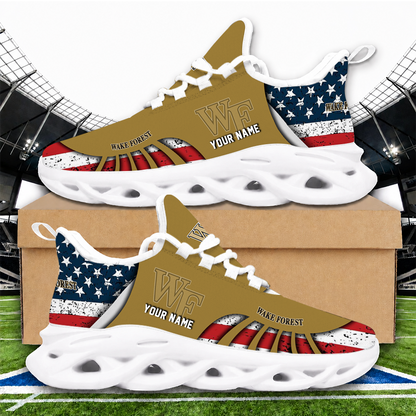 [FAN FAVORITE] NEW CUSTOMIZED NCAA CFH16 WFD WAKE FOREST DEMON DEACONS UNISEX CLUNKY SNEAKERS