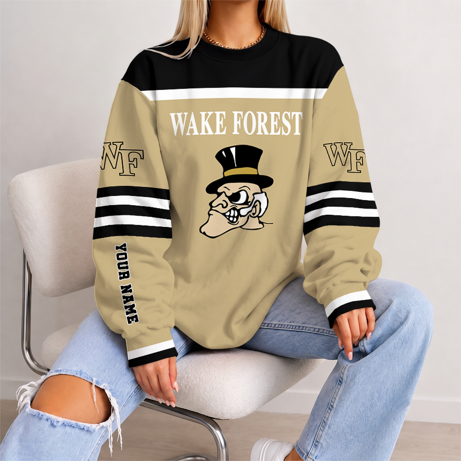 [FAN FAVORITE] NEW CUSTOMIZED NCAA CFH16 WFD WAKE FOREST DEMON DEACONS UNISEX SWEATSHIRT