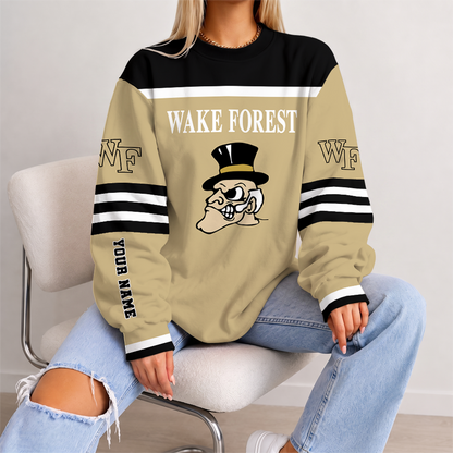 [FAN FAVORITE] NEW CUSTOMIZED NCAA CFH16 WFD WAKE FOREST DEMON DEACONS UNISEX SWEATSHIRT