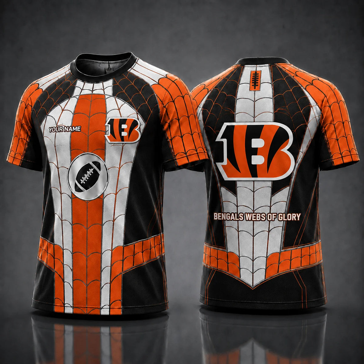 [SPECIAL OFFER] NEW CUSTOMIZED NFL16 CCB CINCINNATI BENGALS x SPIDER T-SHIRT, HOODIE & ZIP HOODIE